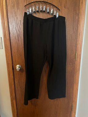 Hanes Black Women's Wide Leg Pants